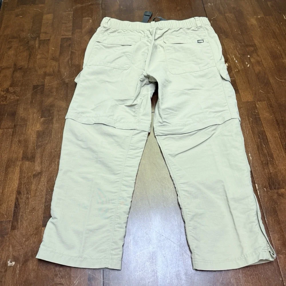 The North Face Convertible Belted Cargo Pants 36x27 Mens Large Short‎ 7 Pockets